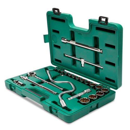 Jogo Soquete Estriados 1/2" com 22 peças - Sata