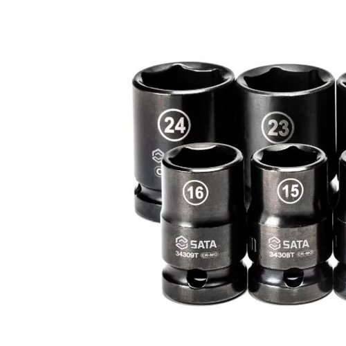Jogo Soquete Impacto 1/2" De 10 à 24mm Sextavado - ST34397T - Sata