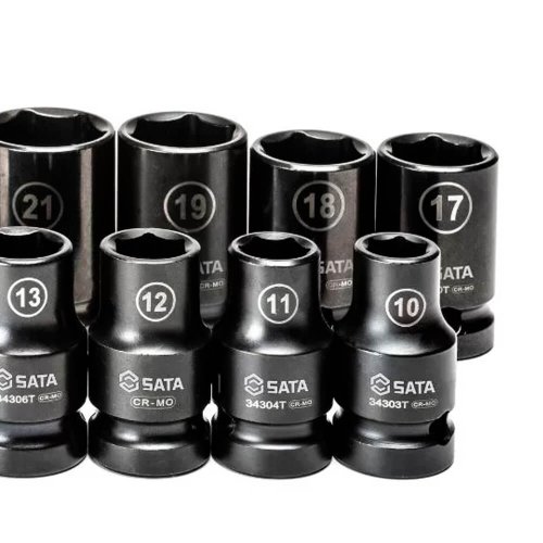 Jogo Soquete Impacto 1/2" De 10 à 24mm Sextavado - ST34397T - Sata