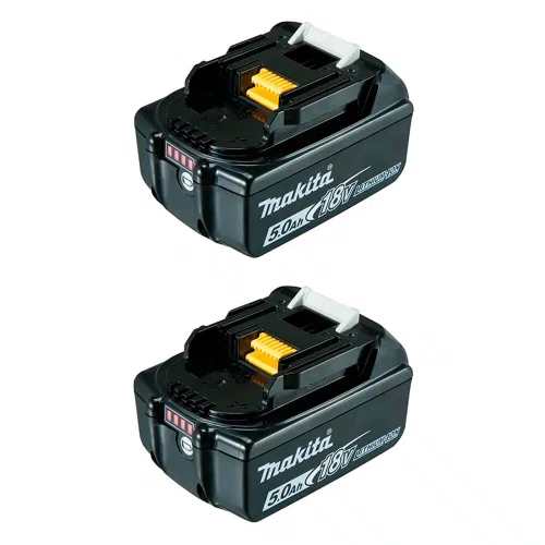 Kit 2 Baterias 18V 5Ah BL1850B + Carregador DC18WC + Maleta - Makita