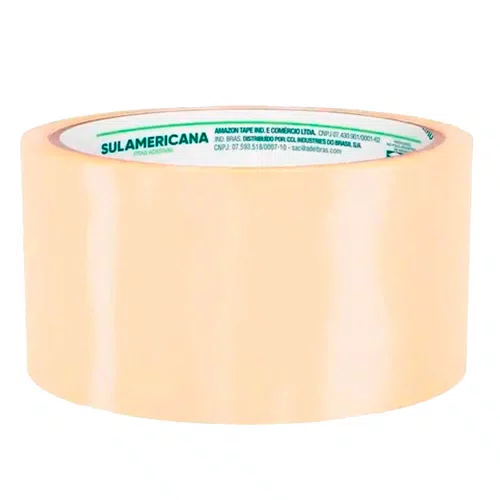 Kit 15 un. Fita Adesiva Transparente para Embalagem e Empacotamento 48MMX100M - Sulamericana