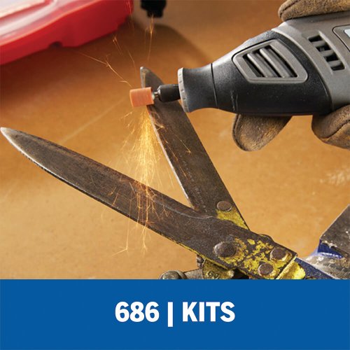 Kit 31 Peças para Lixar e Esmerilhar Ref.: 686-01 - Dremel