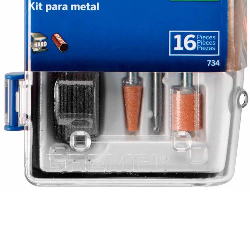 Kit Acessórios de Micro Retifica para Metal 16 Peças - Dremel