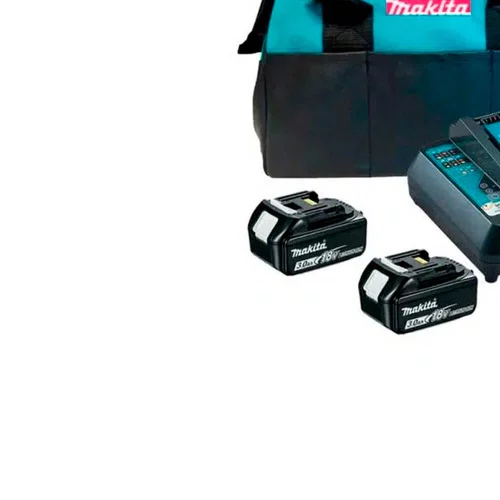 Kit Carregador DC18RD-127V com 2 Baterias BL1830B e Bolsa - Makita