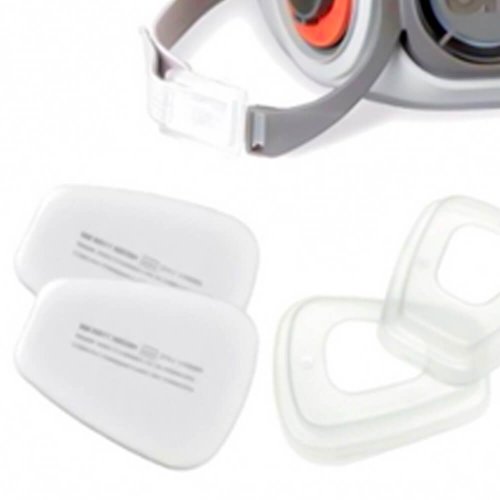 Kit Completo Respirador 6200 com Cartucho e Filtro para Serviços - 3M