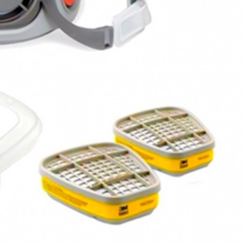 Kit Completo Respirador 6200 com Cartucho e Filtro para Serviços - 3M