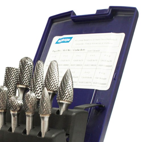 Kit de Limas Rotativa De Metal Duro Dentado - Norton
