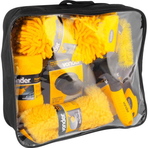 Kit de Limpeza Automotiva com 10 peças - Vonder