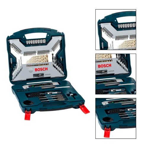 Kit de Pontas e Brocas em Titânio X-LINE - Bosch