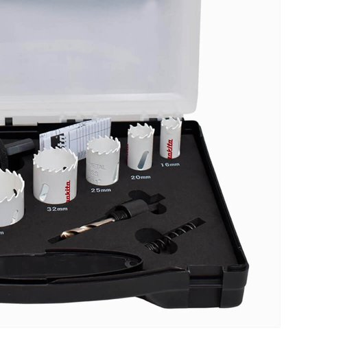 Kit de Serra Copo Bi-Metálica 16-51mm com 6 Peças D-47123 - Makita