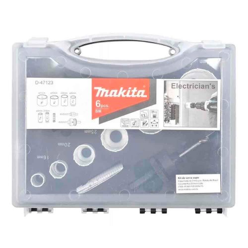 Kit de Serra Copo Bi-Metálica 16-51mm com 6 Peças D-47123 - Makita