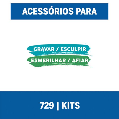 Kit para Esculpir e Gravar 11 Peças - Dremel