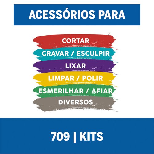 Kit para Uso Geral 110 pçs REF 709 - Dremel