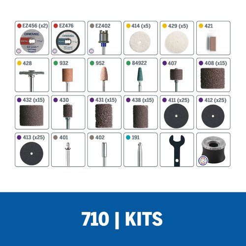Kit Para Uso Geral 160 Peças (710) - Dremel 26150710AK