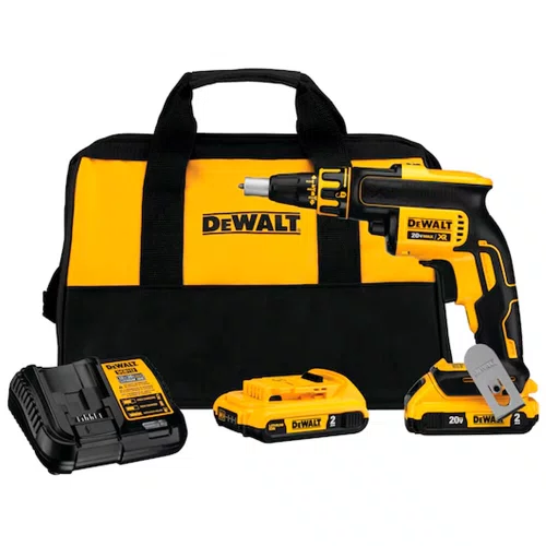 Kit Parafusadeira Drywall 20V Max Brushless 2 Bateria 2AH, Carregador e Bolsa - Dewalt