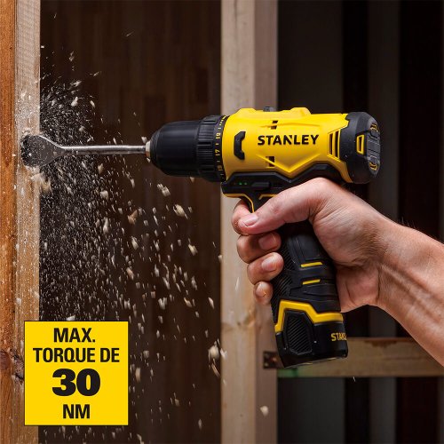 Kit Parafusadeira/ Furadeira 12V 3/8" 10mm SCD10D2K - Stanley