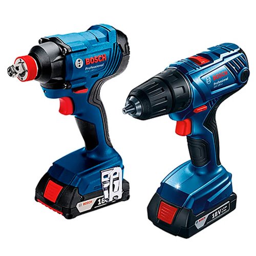 Kit Parafusadeira Furadeira GSB 180 e Chave de Impacto GDX 180 - Bosch