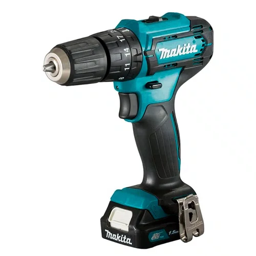 Kit Parafusadeira HP333DWYX3 + Aparador de Grama UR100DZX + 2 Bateria BL1021B 12V - Makita