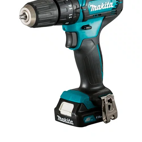 Kit Parafusadeira HP333DWYX3 + Aparador de Grama UR100DZX + 2 Bateria BL1021B 12V - Makita