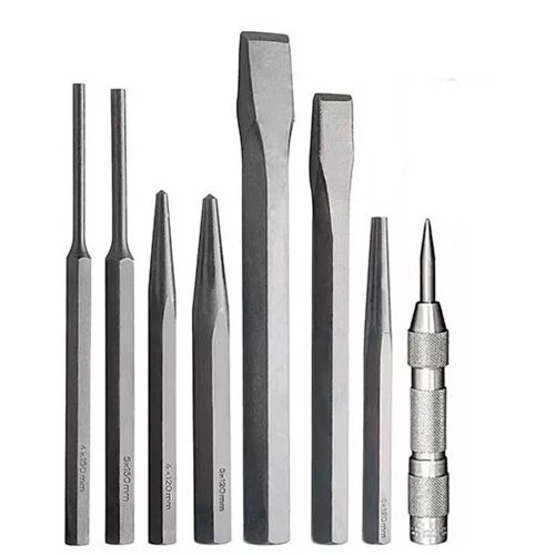 Kit Saca Pino, Punção e Talhadeira Com 8 Peças - Rocast