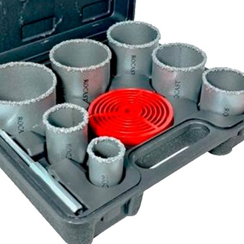 Kit Serra Copo Tungstênio 33mm ao 83mm Com 9 Peças - Rocast