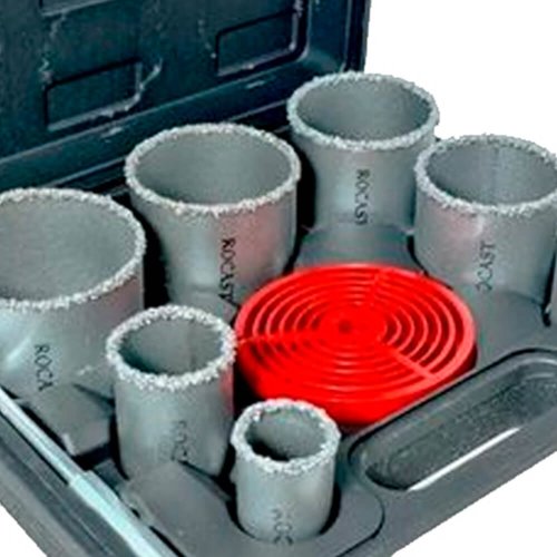Kit Serra Copo Tungstênio 33mm ao 83mm Com 9 Peças - Rocast