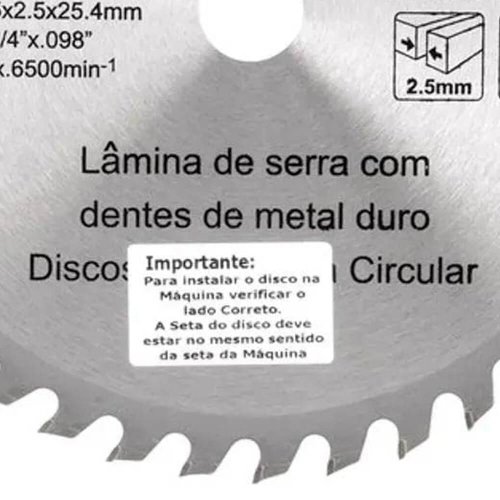 Lâmina De Serra TCT 12" x 1" 80 Dentes Para Alumínio - D-03486 - Makita