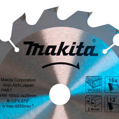 Lâmina De Serra TCT 185MM x 20MM x 24 Dentes - D-51340 - Makita