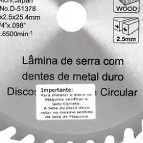 Lâmina de Serra TCT 235MM X 25.4MM X 40TA - Makita
