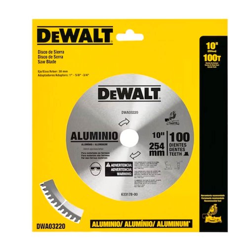 Lamina de Widea 10" 100D para Alumínio - Dewalt
