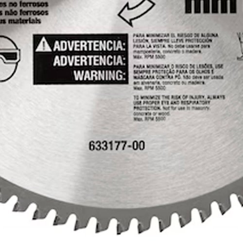 Lâmina de Widea 10" 80 dentes para Alumínio - Dewalt