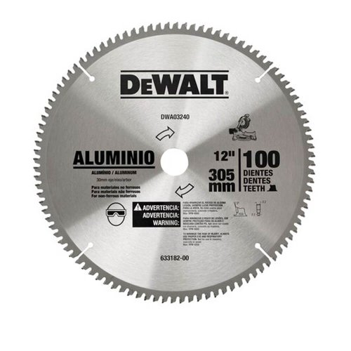 Lâmina de Widea 12" 100D para Alumínio - DeWalt