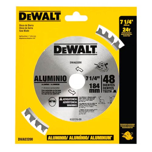 Lâmina de Widea para Serra Circular 7.1/4" 48D para Alumínio - Dewalt