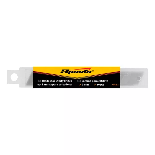 Lâmina para Estilete 9mm com 10 peças - Sparta