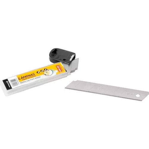 Lâmina para Estilete Tubete 18mm - 10 peças - Vonder