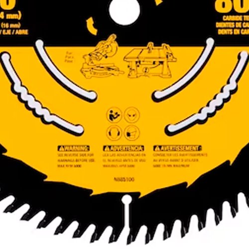 Lâmina para Serra Circular 10" 80D - Dewalt