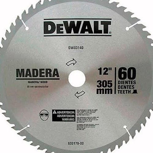 Lâmina para Serra Esquadria Madeira 12" 60 Dentes - Dewalt