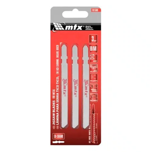 Lâmina para Serra Tico-Ticco 75mm 21 Dentes para Madeira com 3 peças - MTX