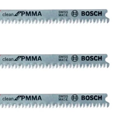 Lâmina Serra Tico Tico Acrílico 67mm T102BF 3 peças - Bosch