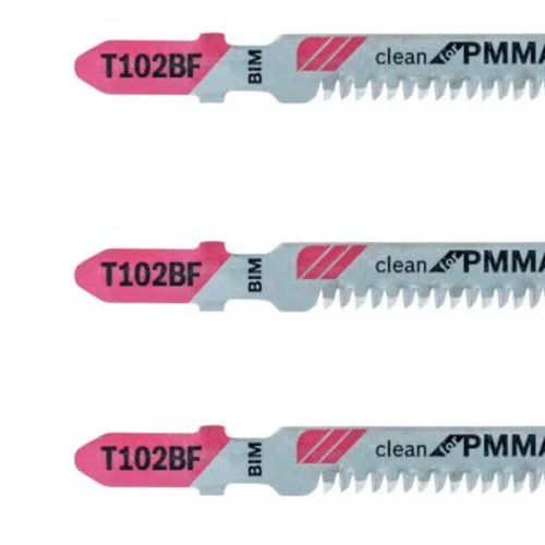 Lâmina Serra Tico Tico Acrílico 67mm T102BF 3 peças - Bosch