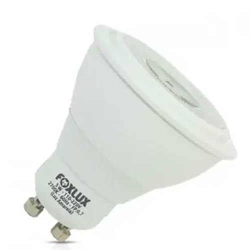 Lâmpada Dicróica Led GU10 5W 2700K Bivolt - Foxlux