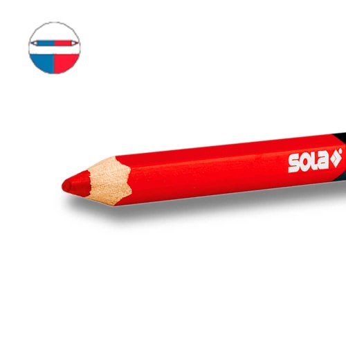 Lápis Especial Bicolor para Eletricista 17cm RBB17 - SOLA