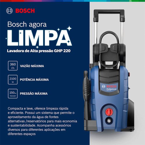 Lavadora de Alta Pressão GHP 220 220V - Bosch