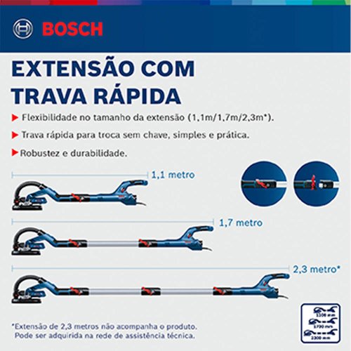 Lixadeira de Parede GTR 550 220V + Maleta - Bosch