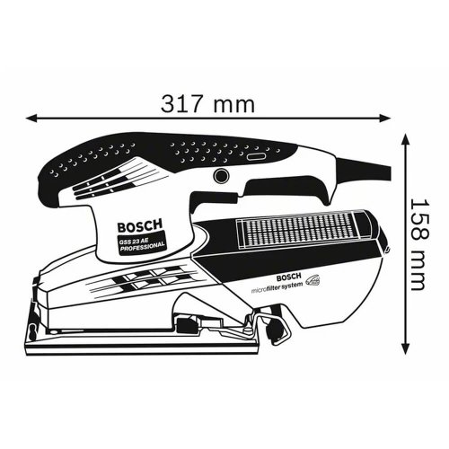 Lixadeira Oscilante 92X182 GSS 23 AE 220V - Bosch
