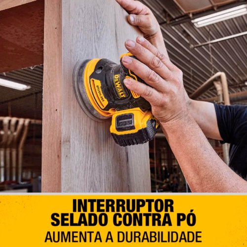 Lixadeira Roto Orbital 5" 20V MAX XR LI-IO - Dewalt