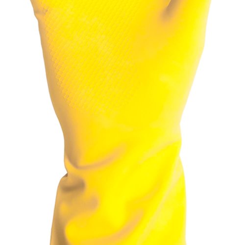 Luva Látex Para Limpeza T 09-G Amarela - Kalipso