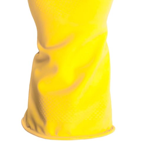 Luva Látex Para Limpeza T 09-G Amarela - Kalipso