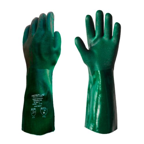 Luva PVC com Forro de Algodão 45cm - Proteplus