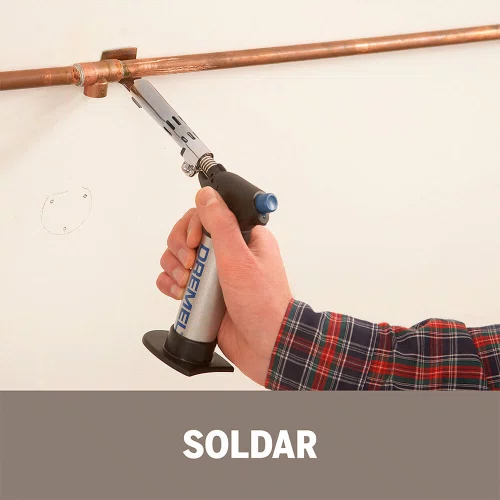 Maçarico Dremel Multiuso à Gás Versaflame com 7 Acessórios